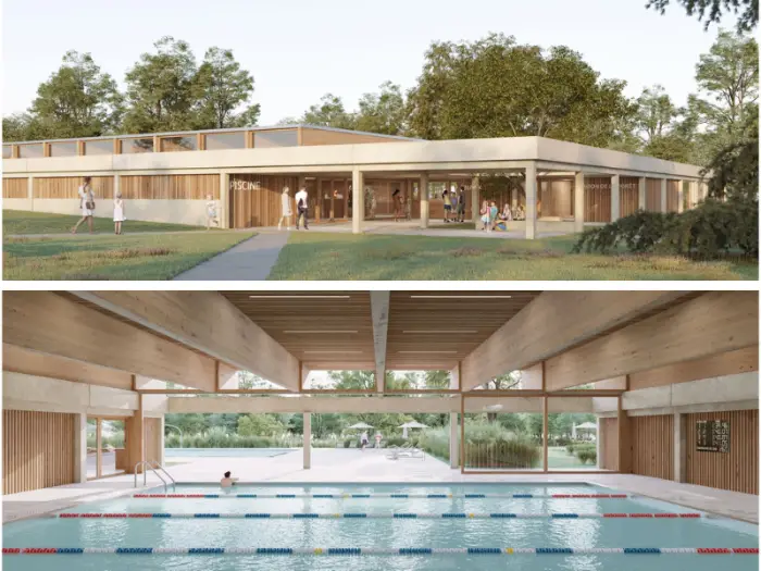 C+2B Architecture choisie pour le chantier de la piscine et de la Maison de la forêt de Bouconne à Montaigut-sur-Save