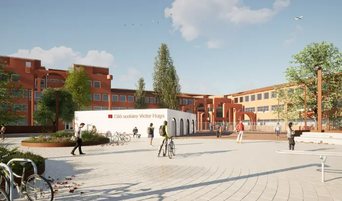 futur parvis du lycée Victor Hugo à Colomiers (31)