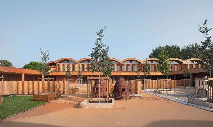 Fibois Occitanie récompense 10 ouvrages lors du Prix Régional de la Construction Bois 2025 10 - Les indiscretions Groupe scolaire Rosa Bonheur ©prisedevue