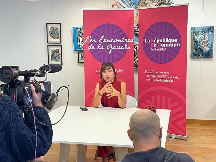 À Bram, Delga « déçue » par les propositions de Lecornu, et une gauche hors LFI qui s’affiche unie 8 - Les indiscretions Carole Delga lors du point presse des Rencontres de la Gauche.