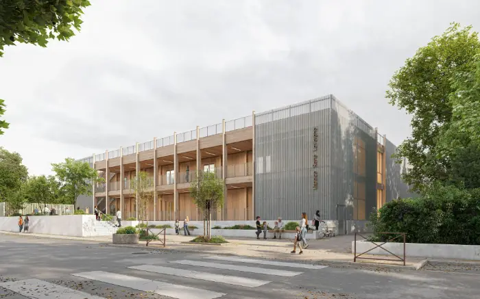 C+2B Architecture projet aménagement espace René Lavergne Auzeville-Tolosane