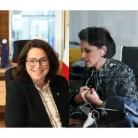 Marina Ferrari, Najat Vallaud-Belkacem, à la REF Medef Hérault Montpellier
